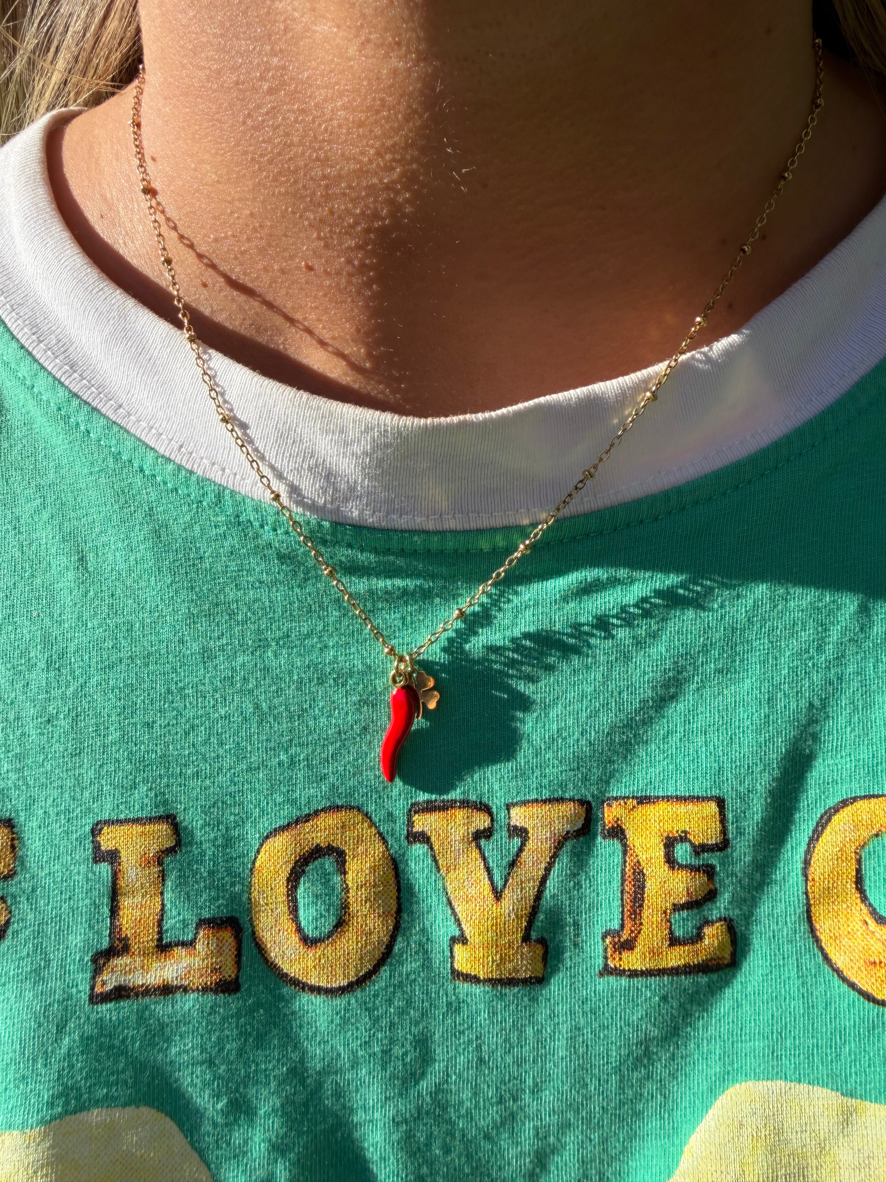 Red Hot Chilli Necklace