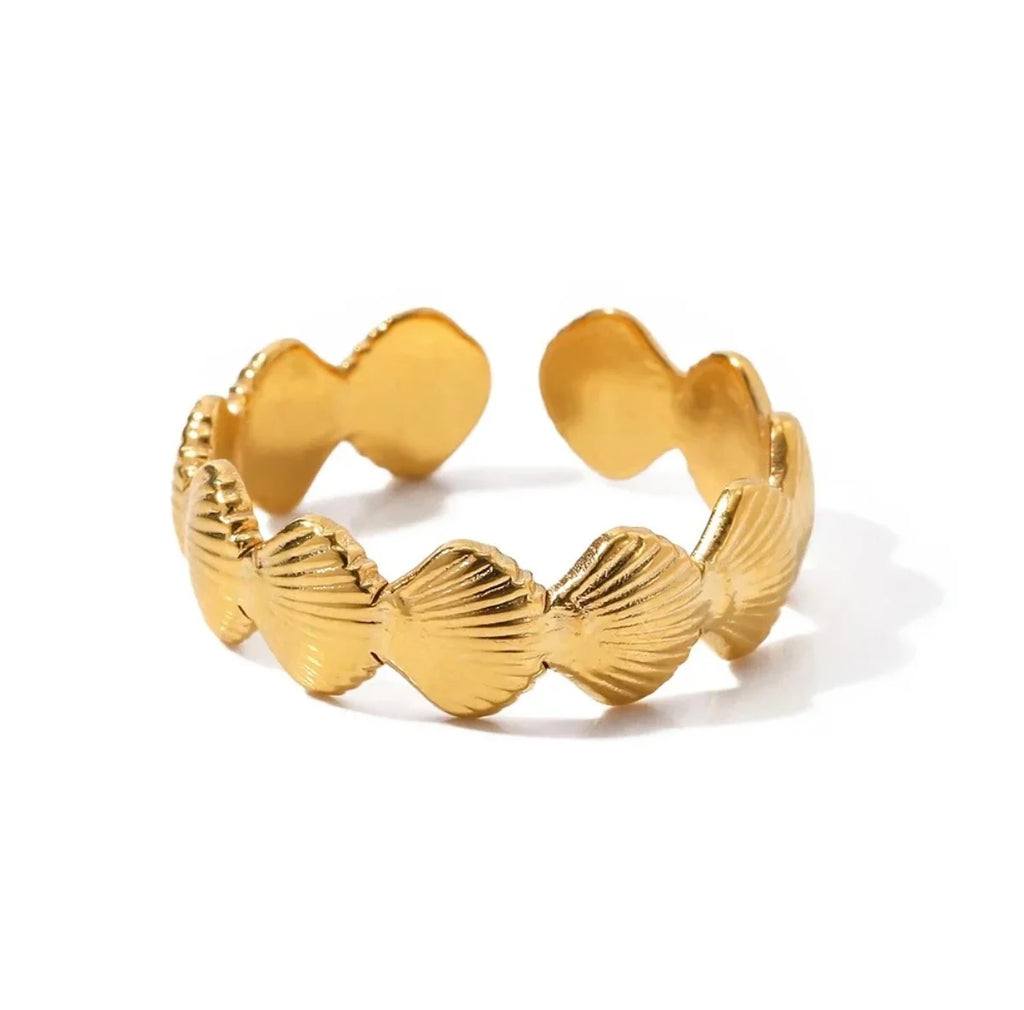 Mini Shell Ring adjustable – 18K Gold-Plated Stainless Steel