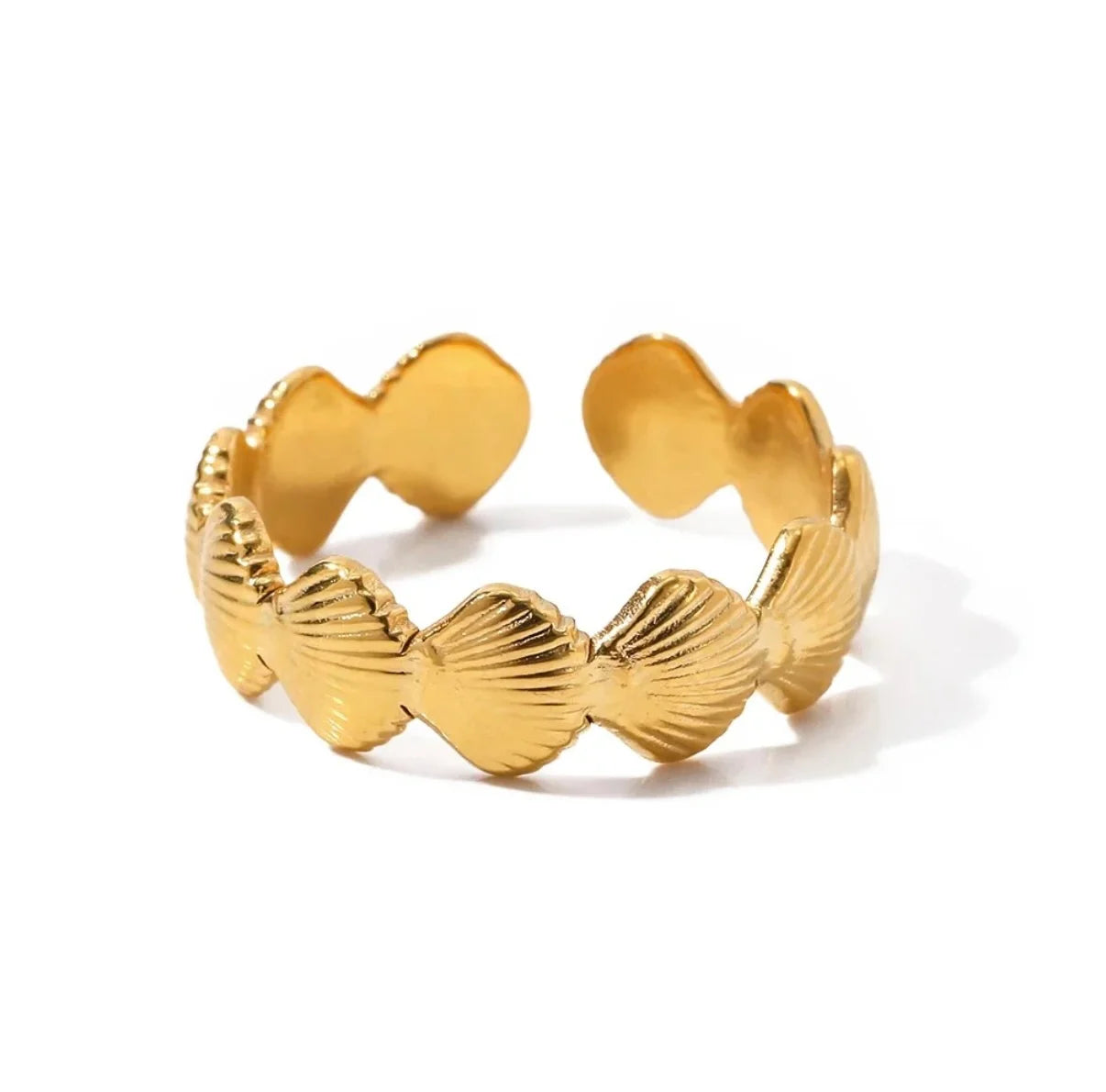 Mini Shell Ring adjustable – 18K Gold-Plated Stainless Steel